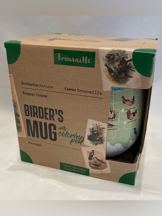 Trouvaille Other - Trouvaille Birder's Mug, NIB